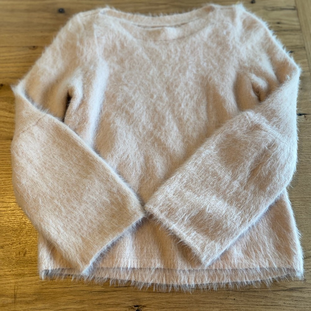 Lauren Conrad Bell Sleeve Boat Neck Peach Women's Sweater XS Preloved